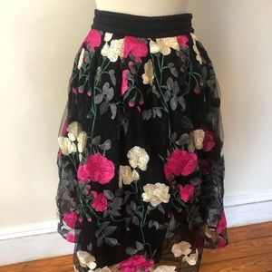 champagne & strawberry skirt